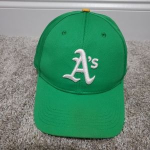 Oakland A's Athletics MLB OC Sports Green Yellow Hat Cap Adjustable BASEBALL